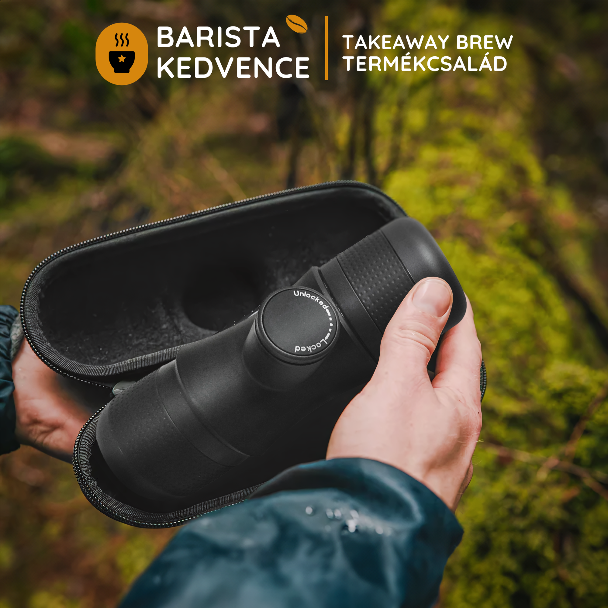 The Takeaway Brew - Prémium Hordozható Manuális Kávéfőző